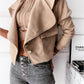 Slim Deerskin Velvet Long-sleeved Jacket Cardigan