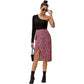 Ladies Fashion Printed High Waist Irregular Skirt