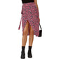 Ladies Fashion Printed High Waist Irregular Skirt
