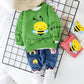Ensemble deux pièces pour bébé avec pull et pantalon à motif abeille