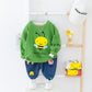 Ensemble deux pièces pour bébé avec pull et pantalon à motif abeille