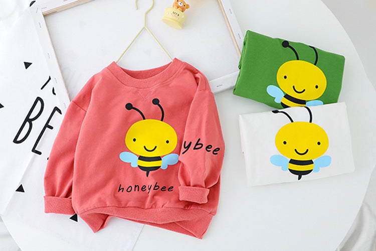 Ensemble deux pièces pour bébé avec pull et pantalon à motif abeille