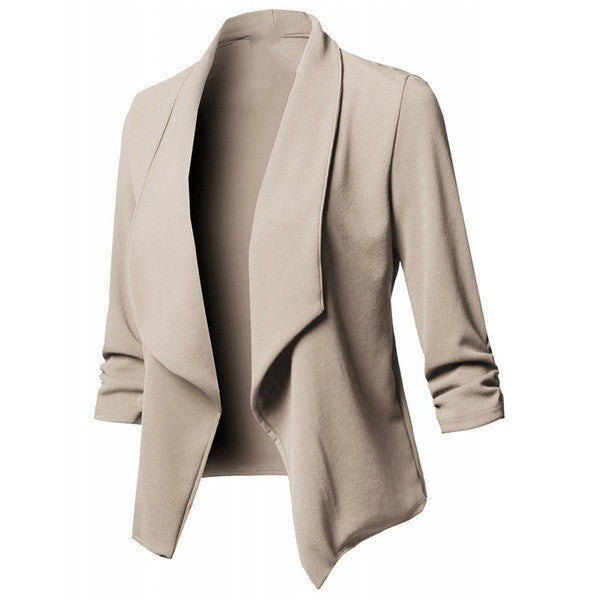 Slim Long-sleeved Solid Color Fashion Small Suit Jacket