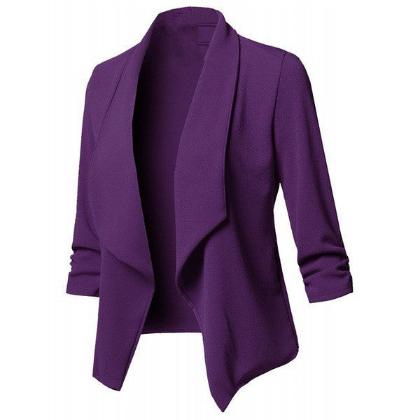 Slim Long-sleeved Solid Color Fashion Small Suit Jacket