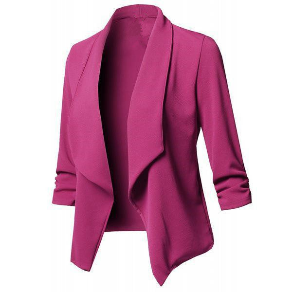 Slim Long-sleeved Solid Color Fashion Small Suit Jacket