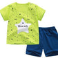 Children's Suit Two-Piece Short, Boy And Girl Cartoon Short-Sleeved Suit, New Special Offer, Drop Shipping
