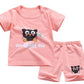 Children's Suit Two-Piece Short, Boy And Girl Cartoon Short-Sleeved Suit, New Special Offer, Drop Shipping