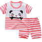 Children's Suit Two-Piece Short, Boy And Girl Cartoon Short-Sleeved Suit, New Special Offer, Drop Shipping