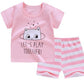 Children's Suit Two-Piece Short, Boy And Girl Cartoon Short-Sleeved Suit, New Special Offer, Drop Shipping