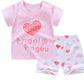 Children's Suit Two-Piece Short, Boy And Girl Cartoon Short-Sleeved Suit, New Special Offer, Drop Shipping