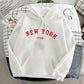 NEW Colors Sweatshirts Velvet Winter Women's NEW YORK