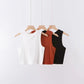 Solid Color Sleeveless Bottoming Vest Top