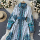 Vintage Print Long Skirt Catwalk