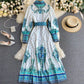 Vintage Print Long Skirt Catwalk