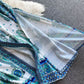 Vintage Print Long Skirt Catwalk
