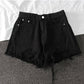 Été Nouveau Denim Taille Haute Coréen Shorts Femmes Ample Trous Chic Gland Un Mot Large Jambe Chaude Pantalon Tendance