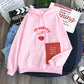 HarajukuStrawberry Milk Graphic Sweatshirt