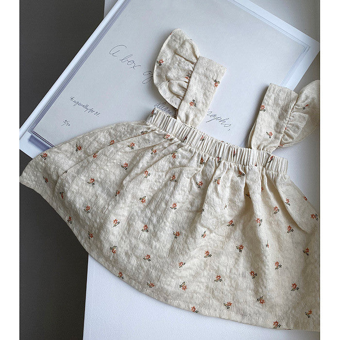 Jupes pour enfants, vêtements coréens pour enfants, nouvelle collection d'été pour enfants, jupe à bretelles champignon pour filles, style étranger