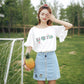 Trumpet Sleeve Summer All-match T-shirt Top Clothes Summer Tide