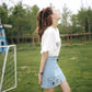 Trumpet Sleeve Summer All-match T-shirt Top Clothes Summer Tide