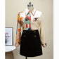 Temperament Long-sleeved New Chiffon Exquisite Lazy Style European Station Print Top