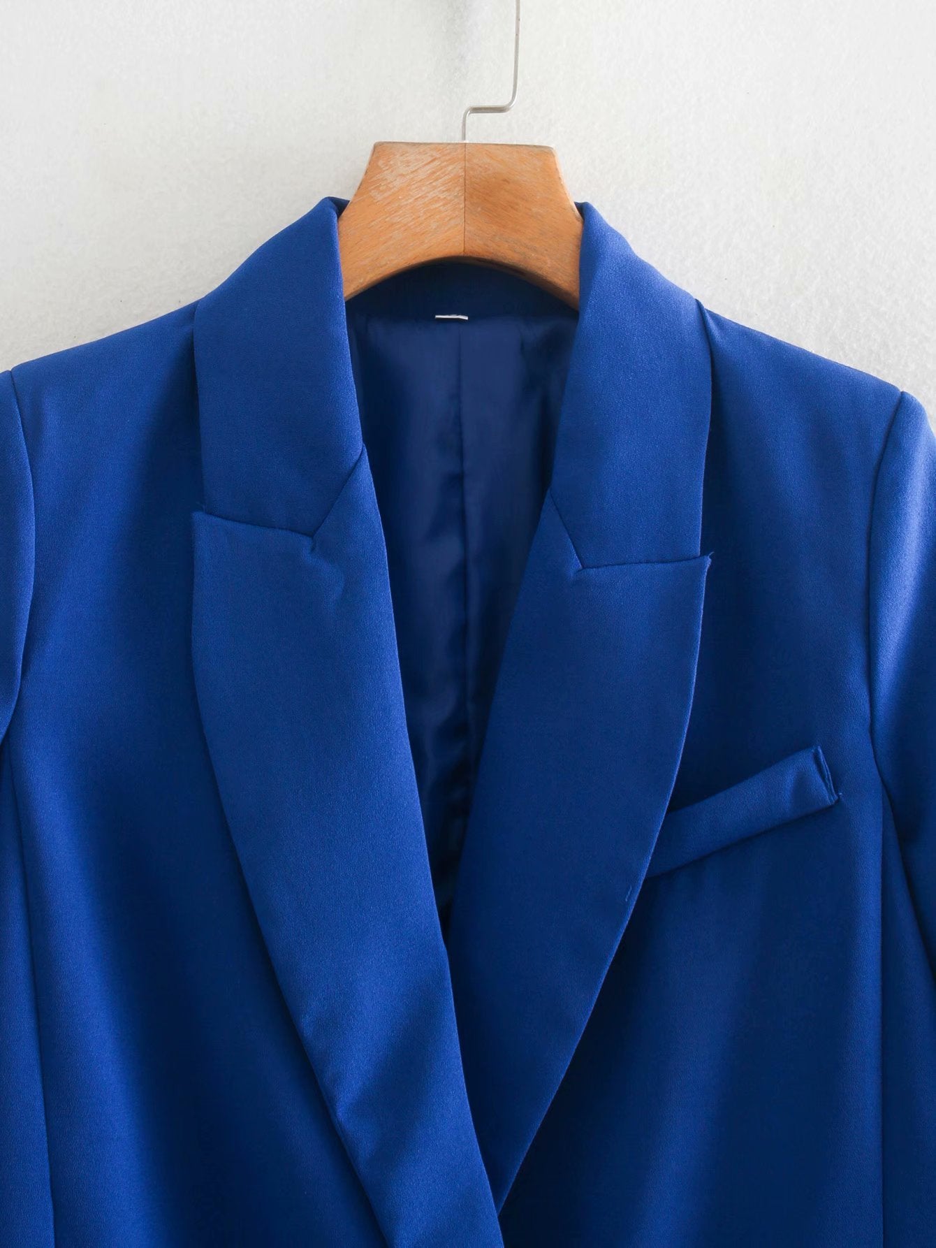 ZA Femmes Mode Bureau Porter Un Bouton Blazer Manteau Vintage Manches Longues Poches Femme Vêtements D'extérieur Chic Hauts