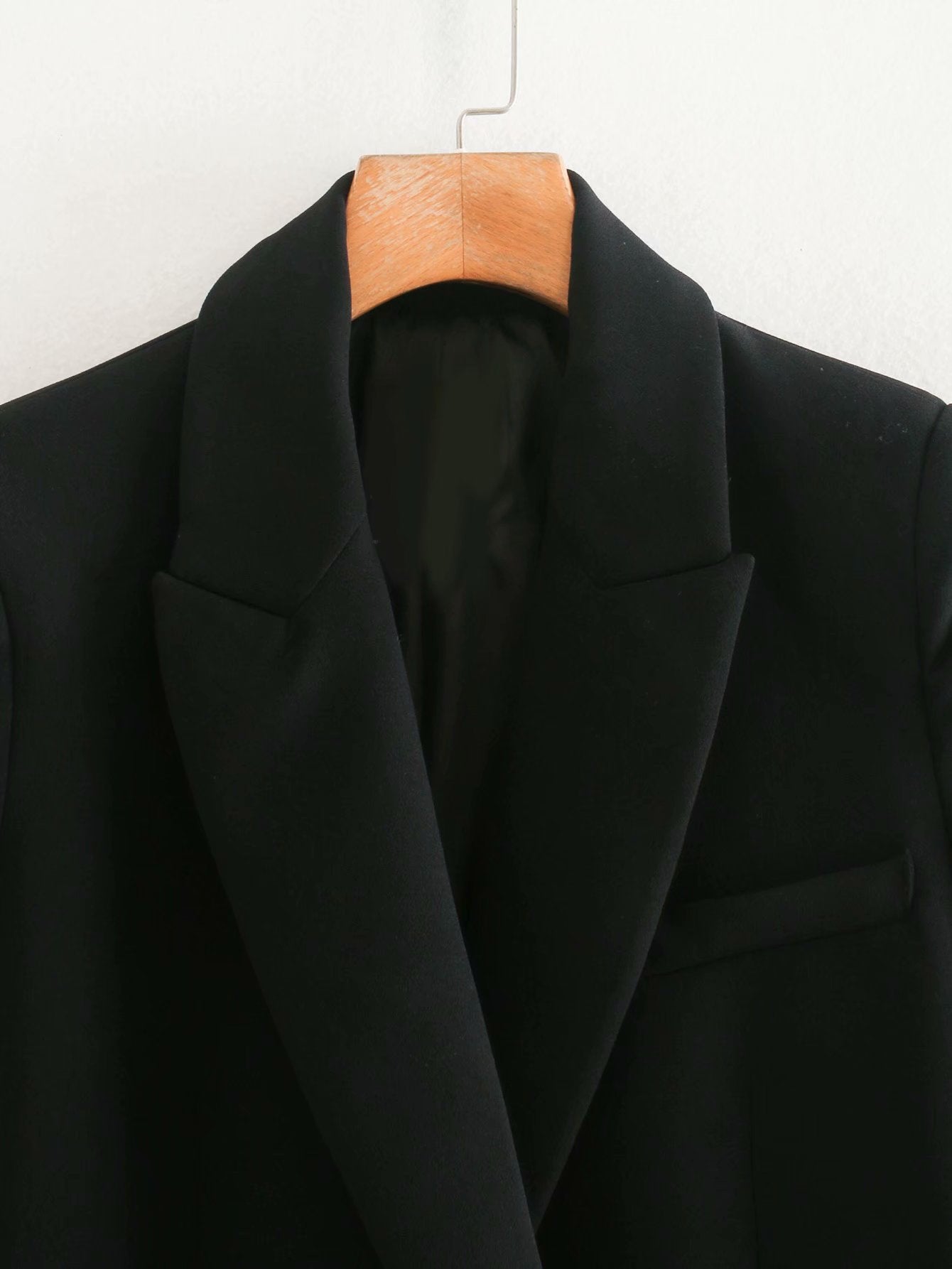 ZA Femmes Mode Bureau Porter Un Bouton Blazer Manteau Vintage Manches Longues Poches Femme Vêtements D'extérieur Chic Hauts