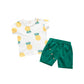 Handsome Short Sleeve Western Style Two-piece Suit