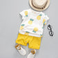 Handsome Short Sleeve Western Style Two-piece Suit