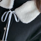 Manteau d'hiver pour femme, mélange de vêtements Kawaii, en velours épais, pur, chaud, élégant, polyvalent, pour étudiantes, en laine, quotidien, unique