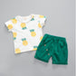 Handsome Short Sleeve Western Style Two-piece Suit