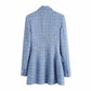 Women's Spring And Summer New Style Plaid Texture Blazer 1175