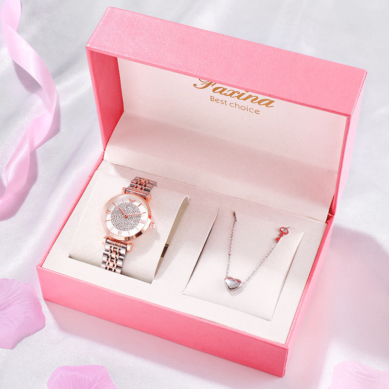 Gypsophila Steel Band Quartz Diamond Tide Watch