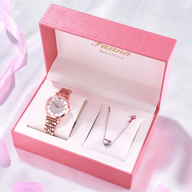 Gypsophila Steel Band Quartz Diamond Tide Watch