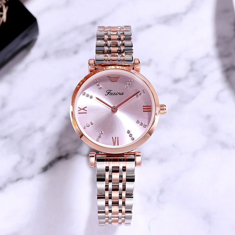 Gypsophila Steel Band Quartz Diamond Tide Watch