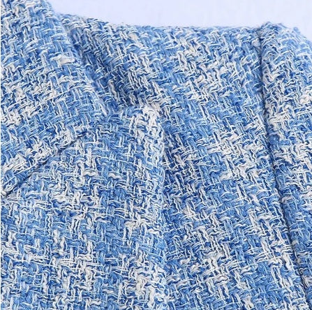 Women's Spring And Summer New Style Plaid Texture Blazer 1175