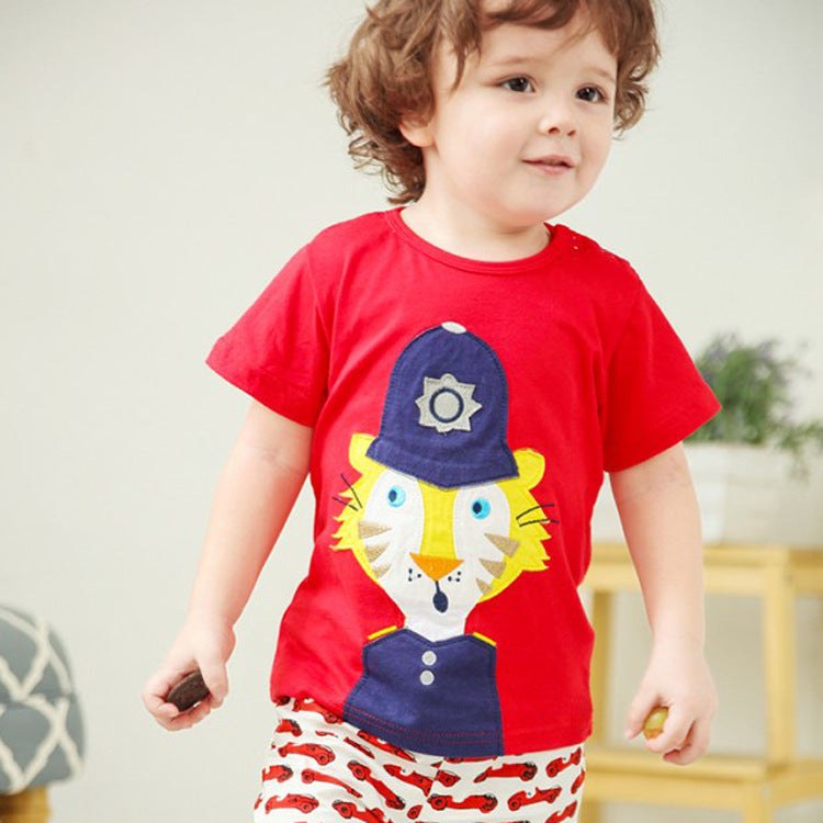 T-shirts pour enfants européens et américains T-shirts à manches courtes pour enfants européens et américains