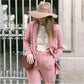 Loose Plaid Pink Small Suit Fashion Jacket