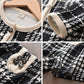 Spring and Autumn Korean Girls Plaid Suit Pants Little Girl Net Red Ocean Long Sleeve Top Shorts Two-piece Set