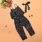 Commerce extérieur Vêtements pour enfants Vente en gros Nouveaux vêtements pour filles Tendance Cool Girls Love Combinaison à bretelles One Drop