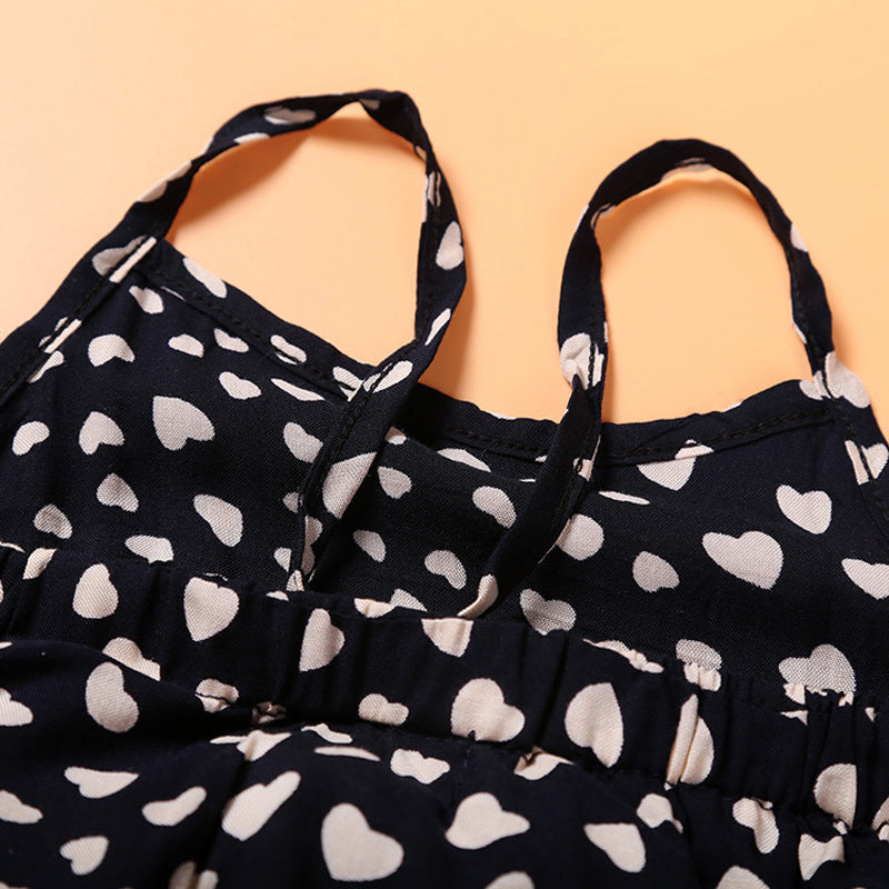 Commerce extérieur Vêtements pour enfants Vente en gros Nouveaux vêtements pour filles Tendance Cool Girls Love Combinaison à bretelles One Drop