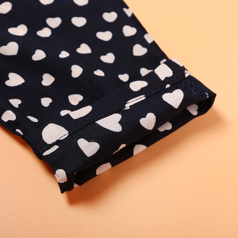 Commerce extérieur Vêtements pour enfants Vente en gros Nouveaux vêtements pour filles Tendance Cool Girls Love Combinaison à bretelles One Drop