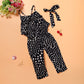 Commerce extérieur Vêtements pour enfants Vente en gros Nouveaux vêtements pour filles Tendance Cool Girls Love Combinaison à bretelles One Drop