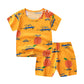 Baby Thin Cotton Suit Boys And Girls Short-sleeved Shorts Two-piece Suit