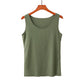 Summer Korean Version Of Thread Cotton Freely Cut Round Neck Vest Female Elastic
