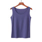 Summer Korean Version Of Thread Cotton Freely Cut Round Neck Vest Female Elastic