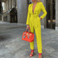 Women's Fashion Solid Color Tie Deep V Jumpsuit
