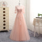 New Spring And Autumn Wedding Mid-Length Banquet Evening Dress