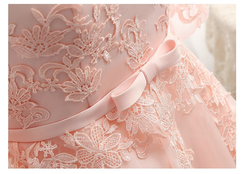New Spring And Autumn Wedding Mid-Length Banquet Evening Dress