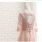 New Spring And Autumn Wedding Mid-Length Banquet Evening Dress